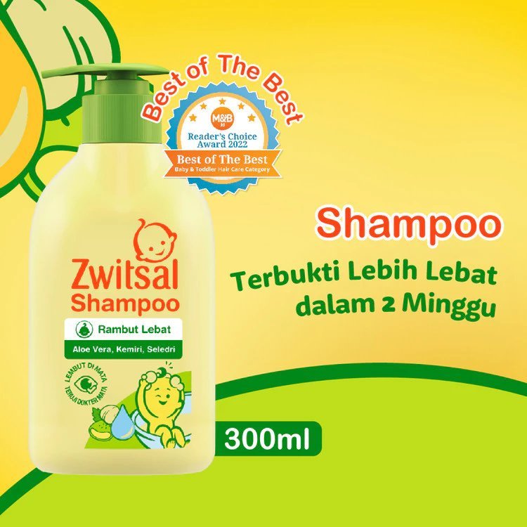 Zwitsal Baby Shampoo Natural Aloe Vera