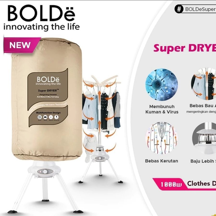 BOLDe Super Dryer – Pengering Baju Portable