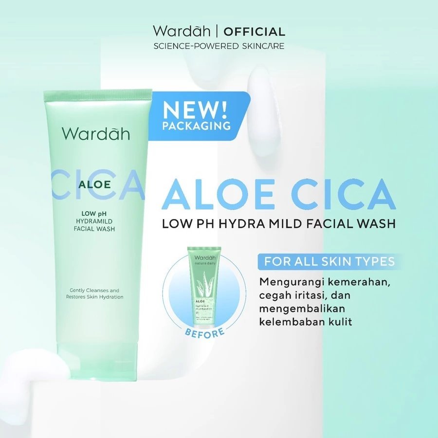 Wardah Nature Daily Aloe Hydramild Facial Wash