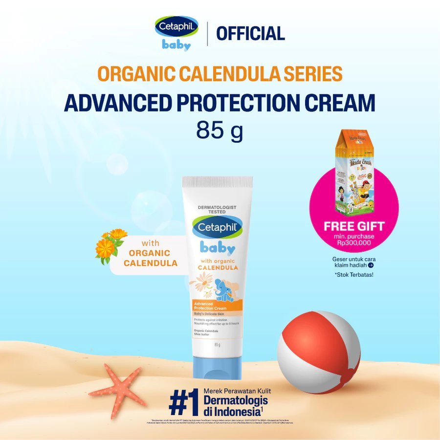 Cetaphil Baby with Organic Calendula Advanced Protection Cream