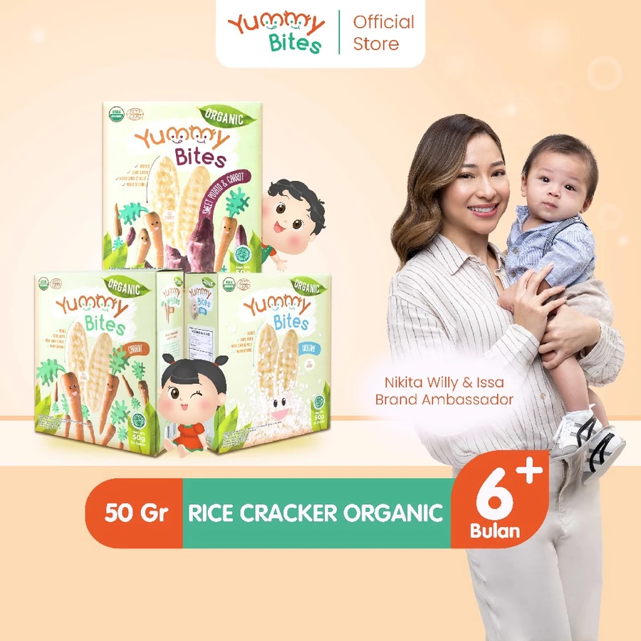 Yummy Bites Organic Rice Crackers