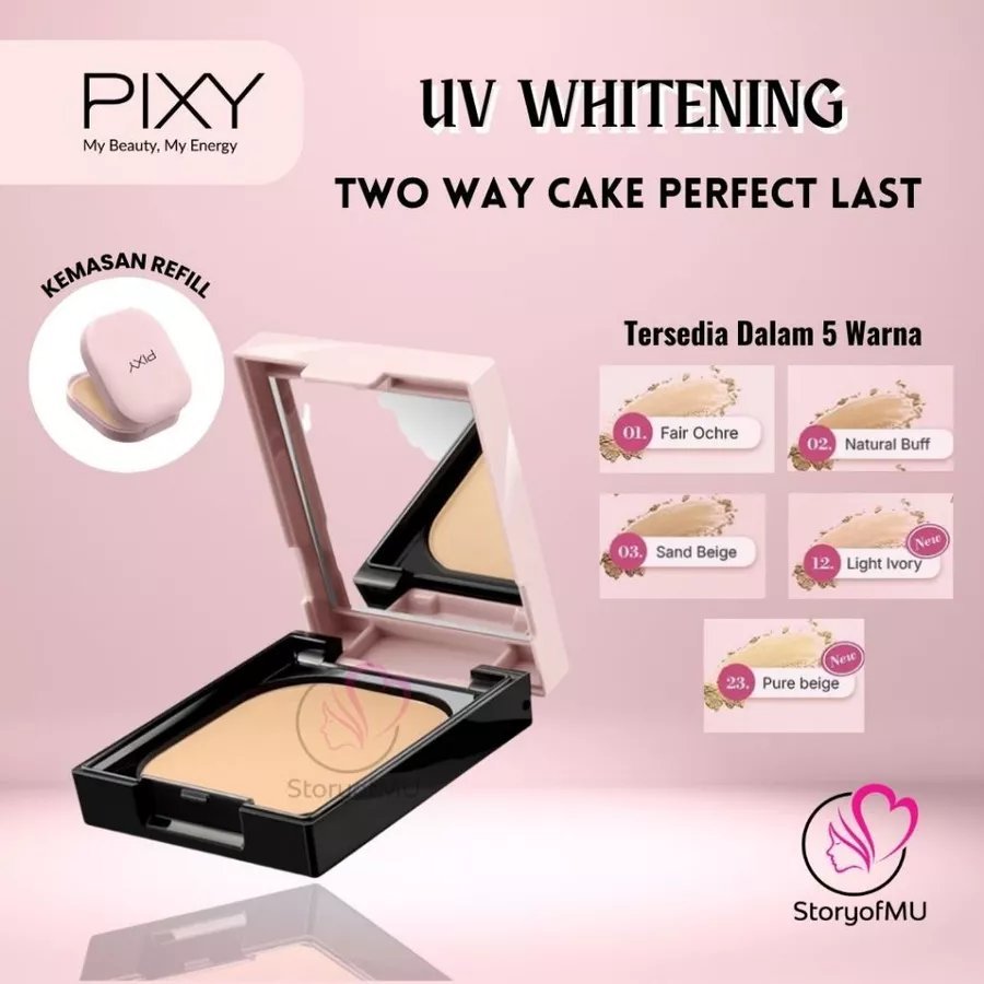 PIXY UV Whitening Two Way Cake Perfect Last SPF30