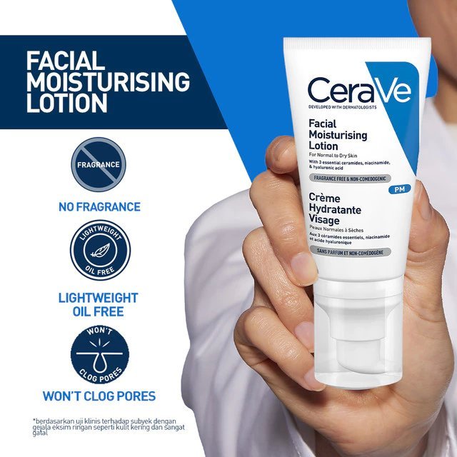 CeraVe PM Facial Moisturizing Lotion