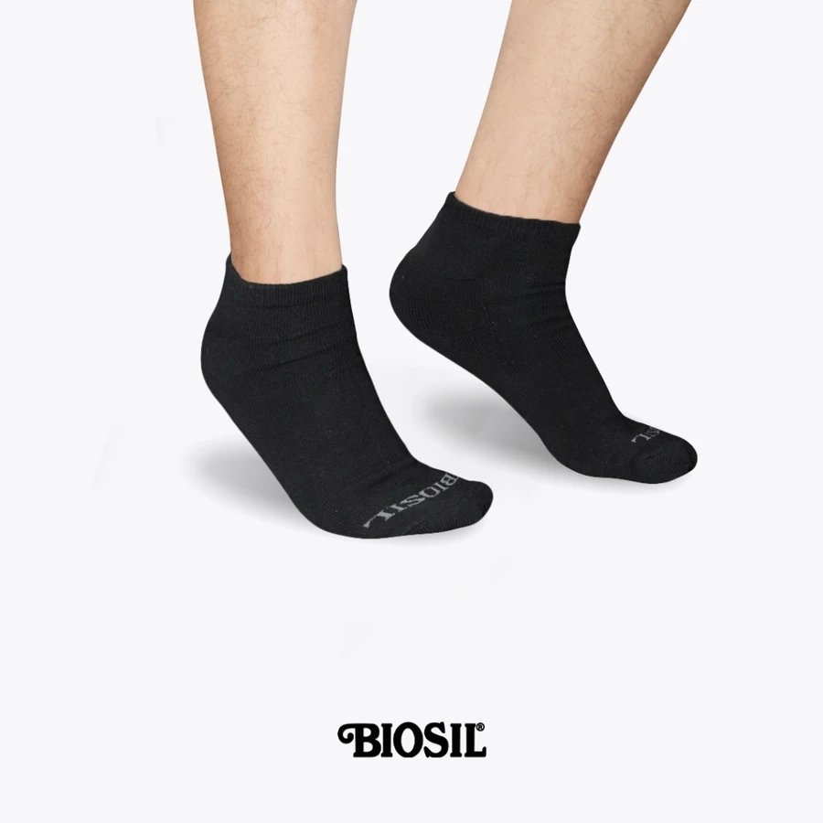 BIOSIL Men Sport Sneaker Sock Anti Bacteria