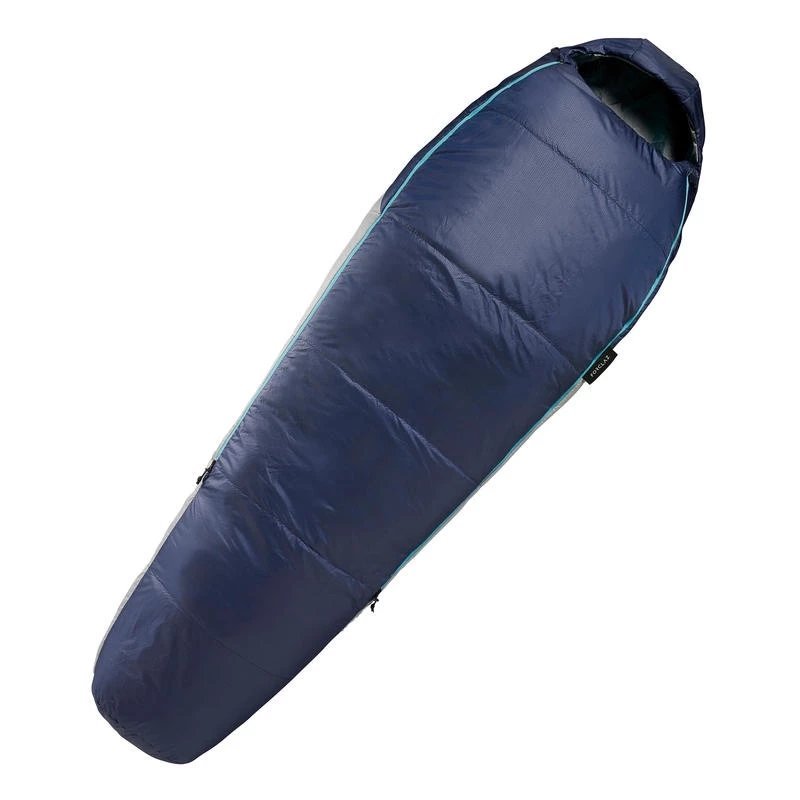 Sleeping Bag Forclaz Trek500 15°c - Suhu Nyaman 15° - Waterproof - Biru, XL