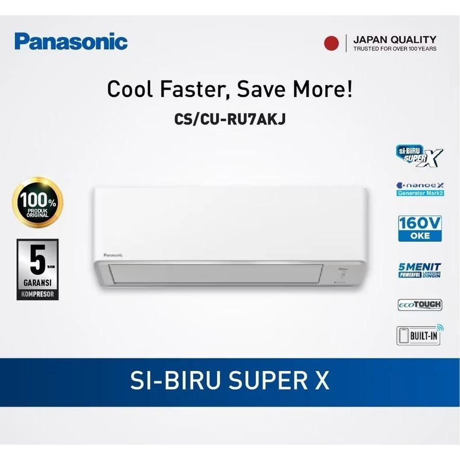 Panasonic Nanoe-X Deluxe Inverter 1 PK – CS/CU-RU9AKJ