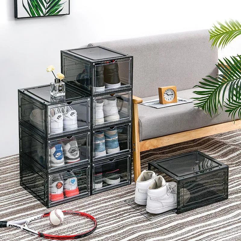 Kotak Sepatu Acrylic Shoe Box Magnetik