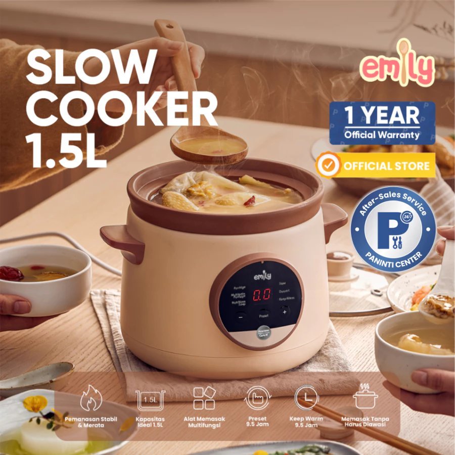 Emily Slow Cooker Claypot 1.5L