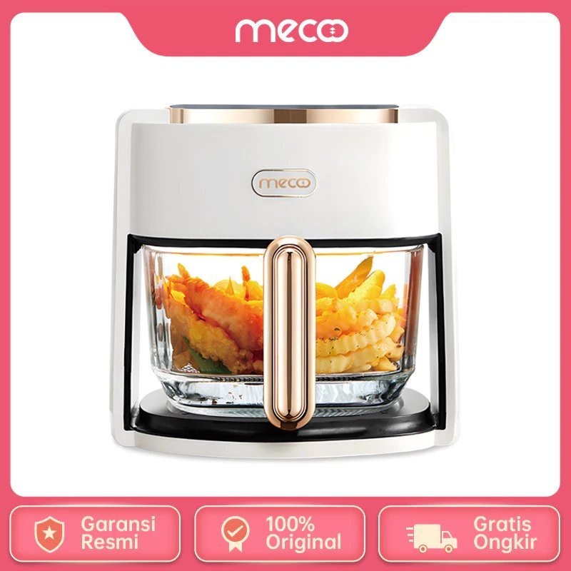 mecoo transparent air fryer digital