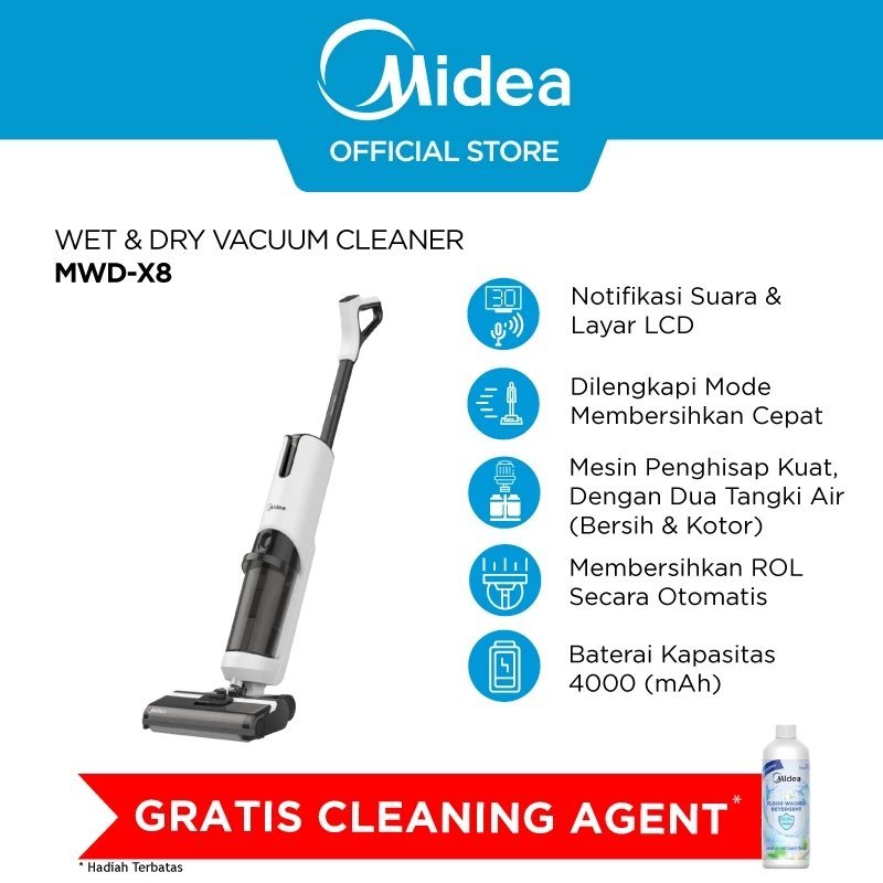 Midea MWD-X8 Cordless Wet & Dry Vacuum Cleaner